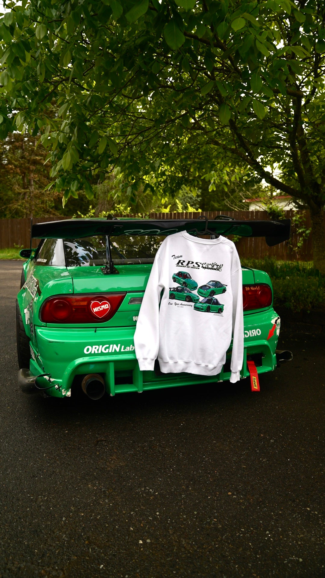 RPSworks One Year Anniversary Crewneck shirt with Sticker Pack