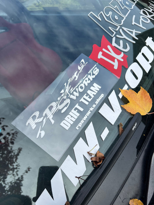 RPSworks V3 Sticker URL type White